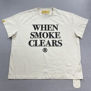 When Smoke Clears T Shirt Mens XL Vintage Wash Diamond Logo Tee Streetwear
